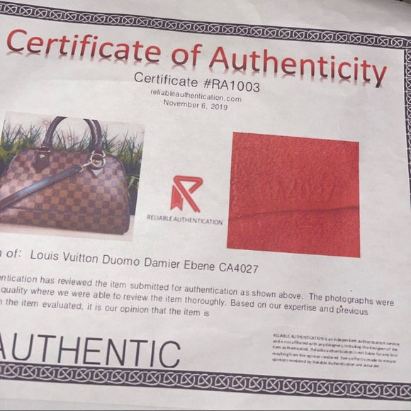 Authentic Louis Vuitton Duomo Damier Ebene 2 Way - Picture 6 of 6